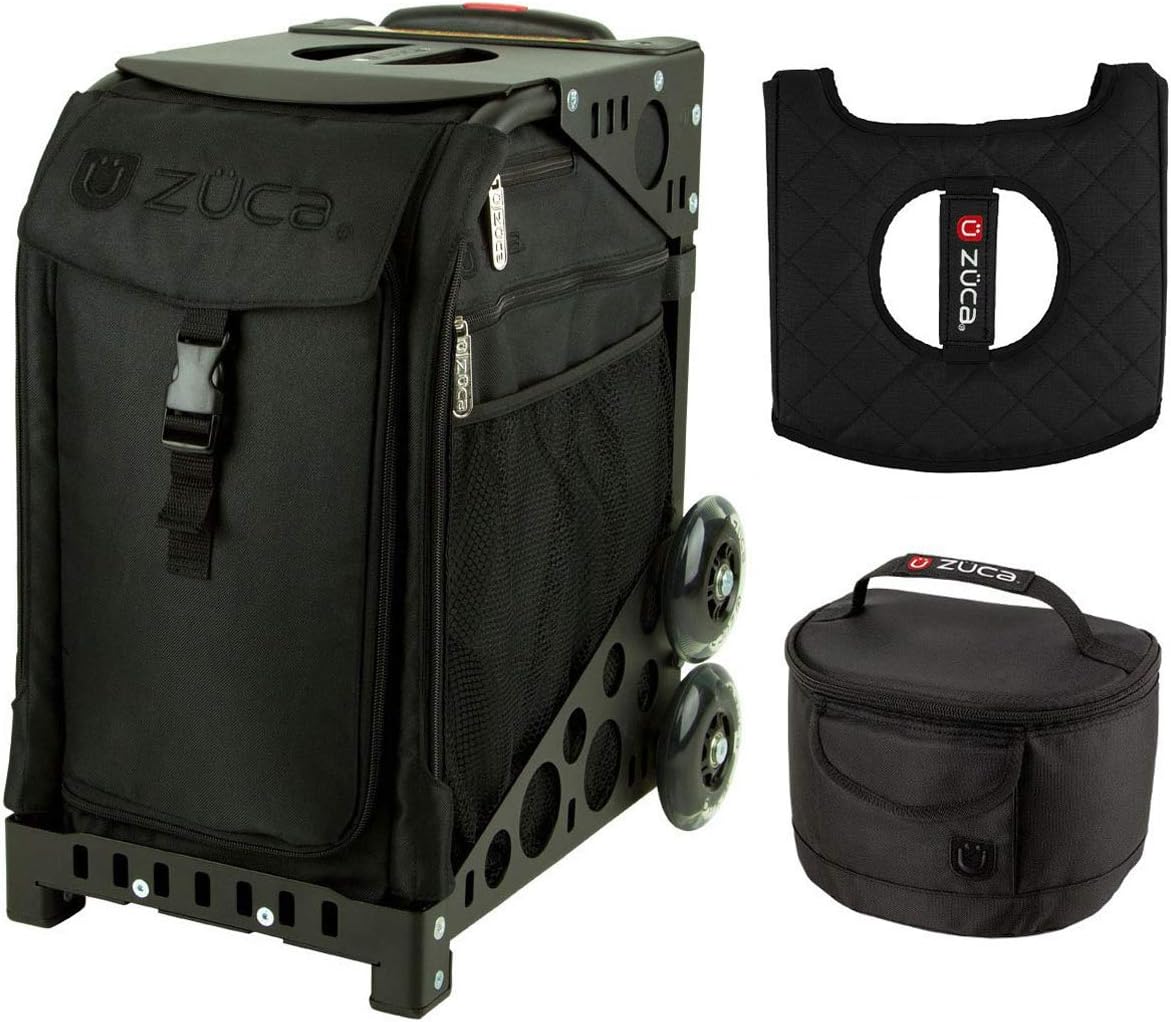 

Спортивная сумка ZUCA Stealth с подарочным ланч-боксом и чехлом на сиденье (черная однотонная рама), Black, Черный, Спортивная сумка ZUCA Stealth с подарочным ланч-боксом и чехлом на сиденье (черная однотонная рама), Black