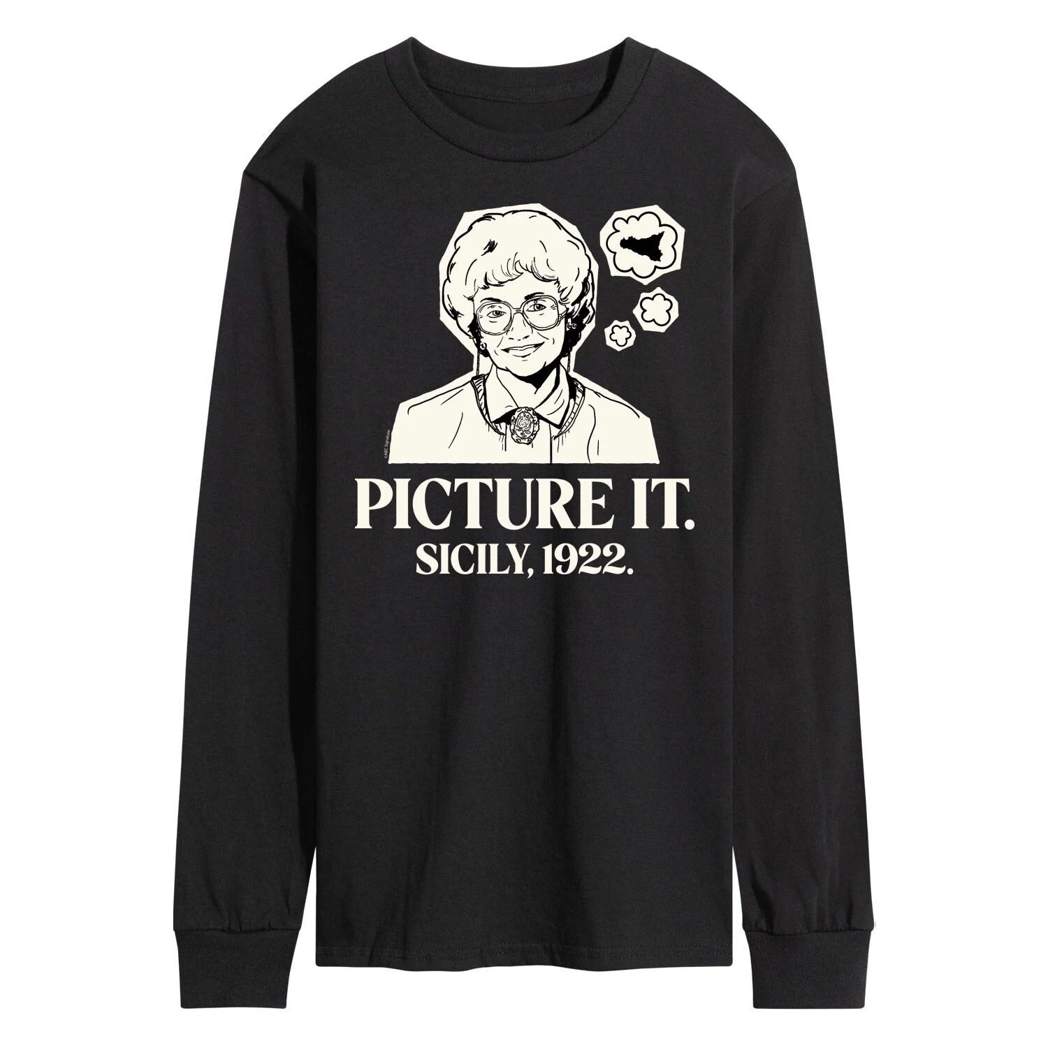 

Мужская футболка с длинными рукавами Golden Girls Picture Sicily Licensed Character