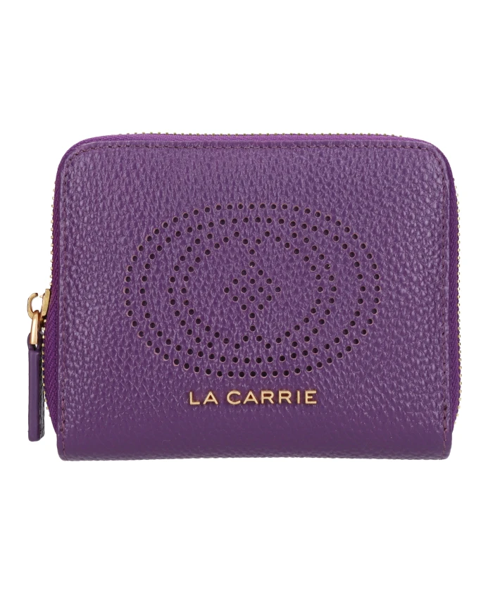 

Маленький кошелек с перфорированным логотипом La Carrie, фиолетовый