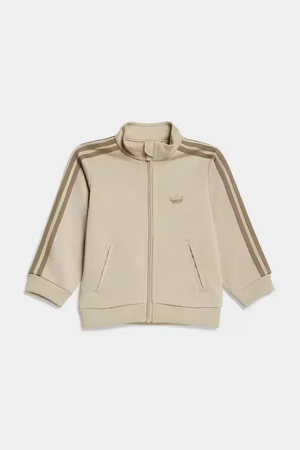 Спортивный костюм с воротником-стойкой Adidas Originals, бежевый — фото 2