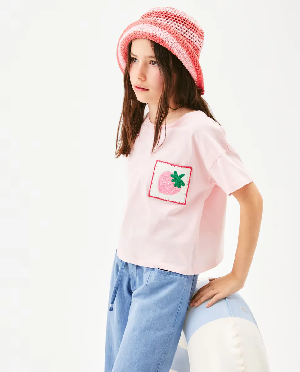 

Футболка с короткими рукавами для девочки Kids El Corte Inglés, розовый