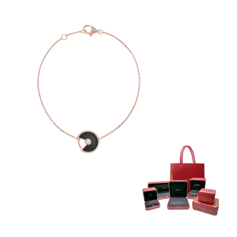 

Cartier Браслет из розового золота 18 карат с ониксом и бриллиантами