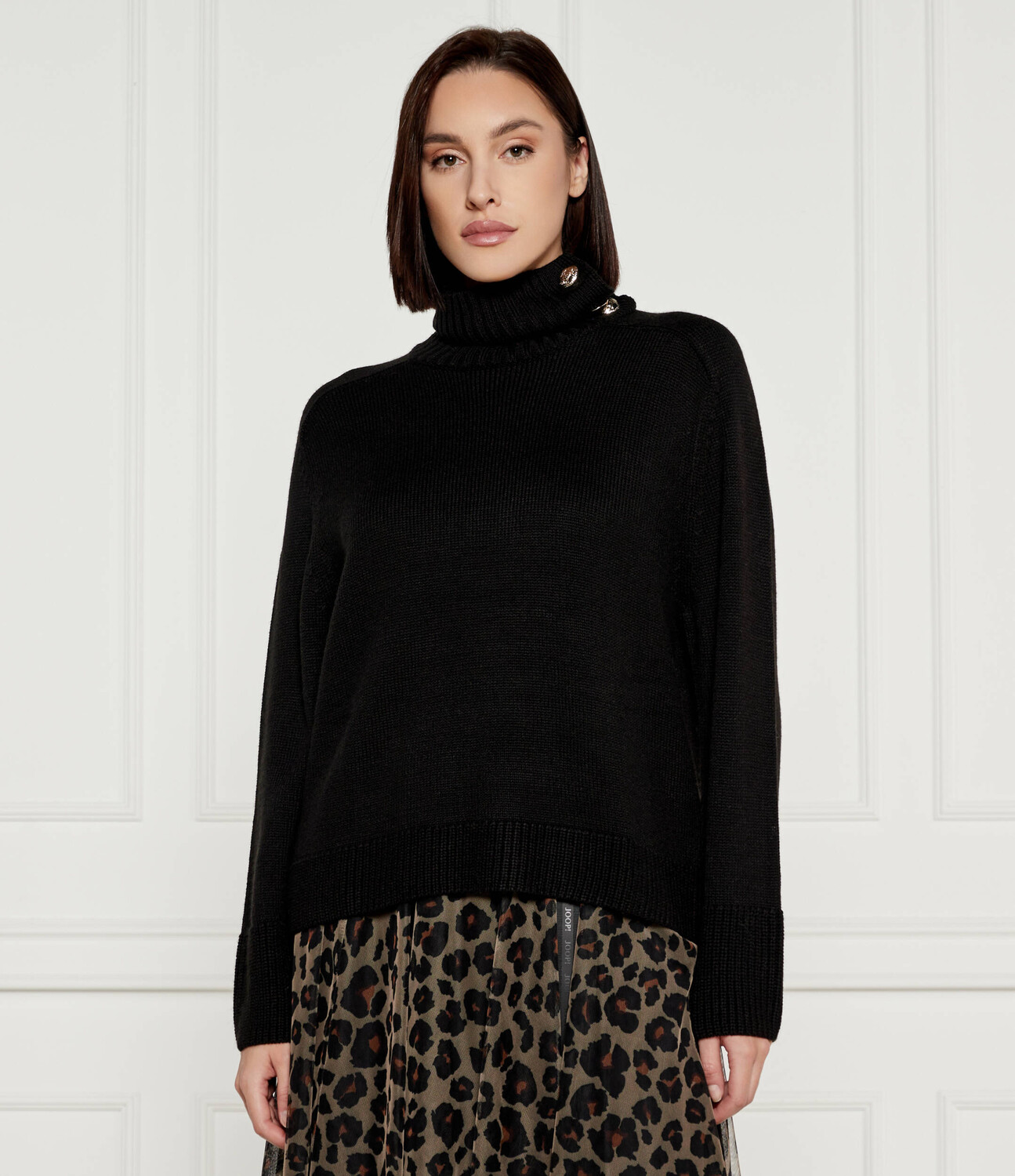 

Свитер из шерсти Joop! Loose fit, черный