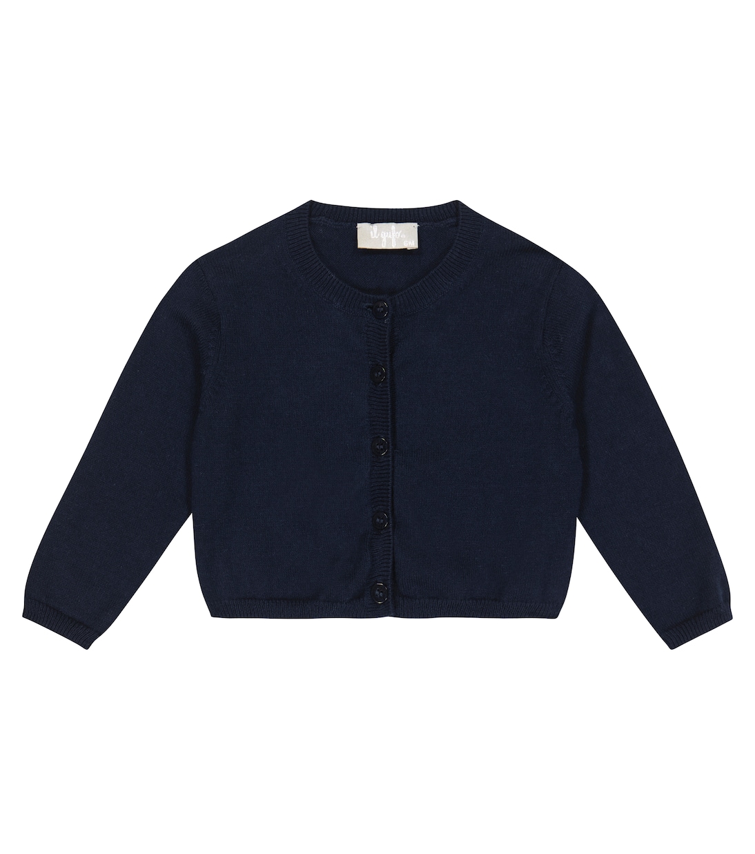 

Детский хлопковый кардиган Il Gufo, синий