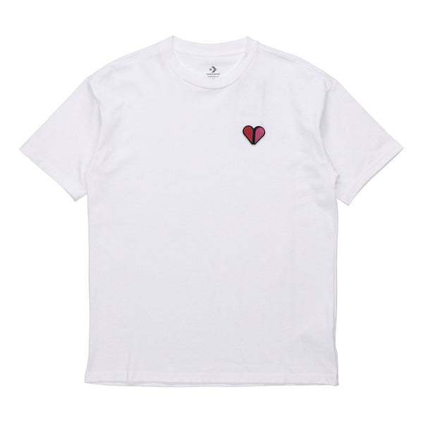 

Футболка heart print short-sleeve tee mens white Converse, белый