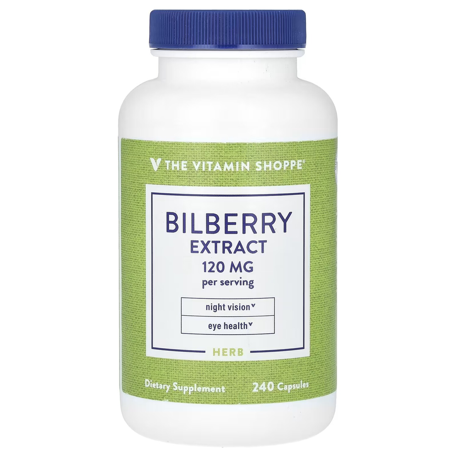 

Экстракт черники The Vitamin Shoppe 120 мг, 240 капсул