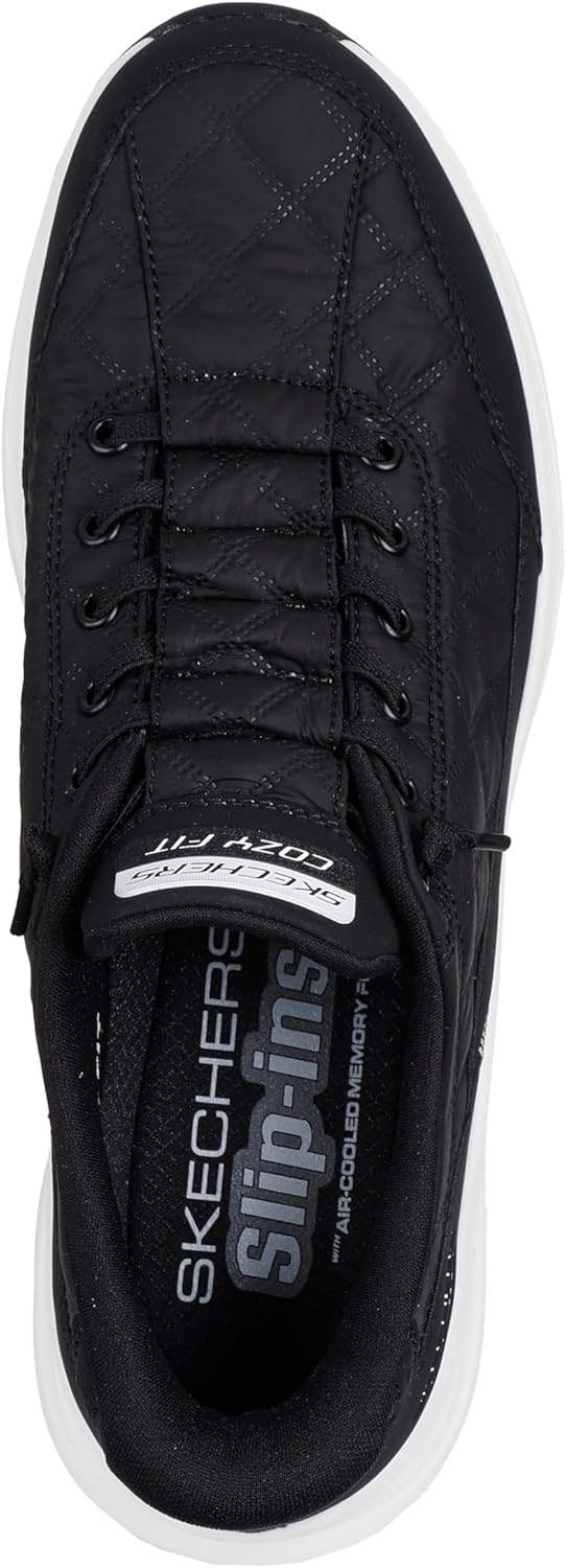 Мужские кроссовки Skechers Contour Foam Cozy Fit Hands Free Slip-in, белый/черный — фото 3