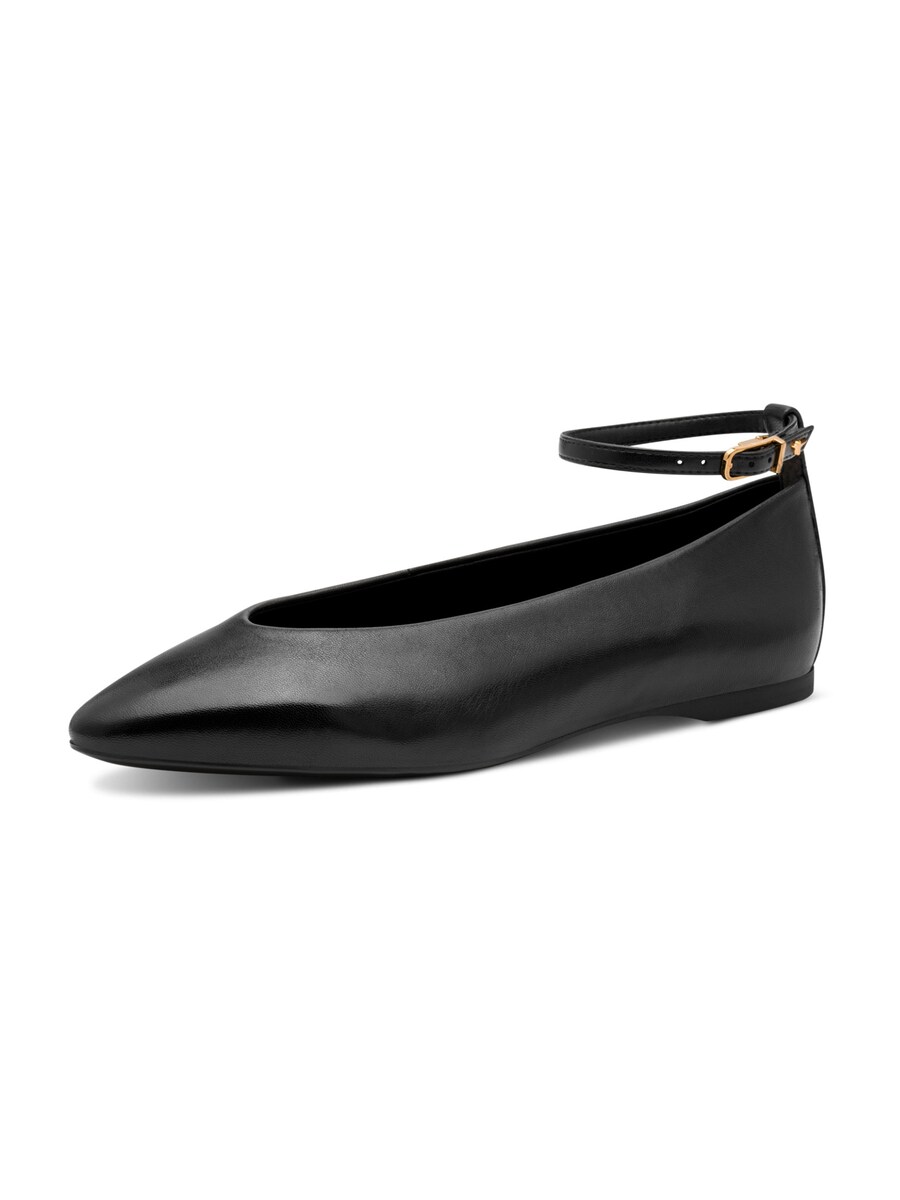 Балетки с ремешком Tamaris, Black