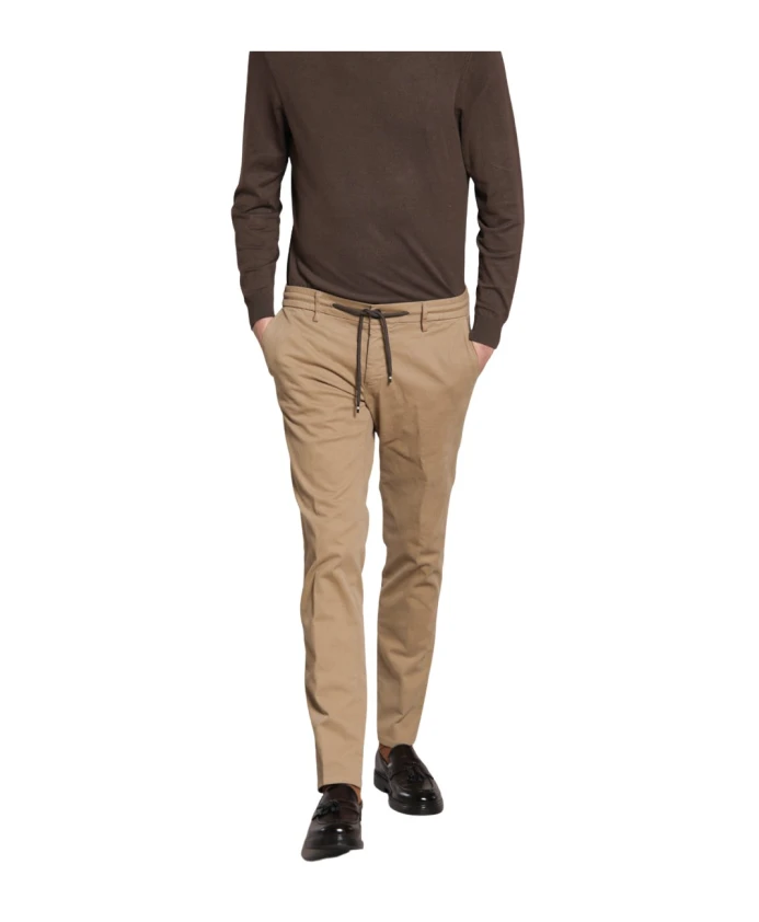 

Брюки-Чиносы из эластичного габардина очень узкого кроя Mason'S, бежевый