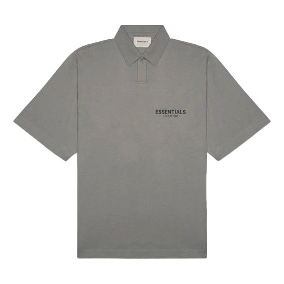 

Рубашка ss20 polo shirt 'cement' Fear Of God Essentials, серый
