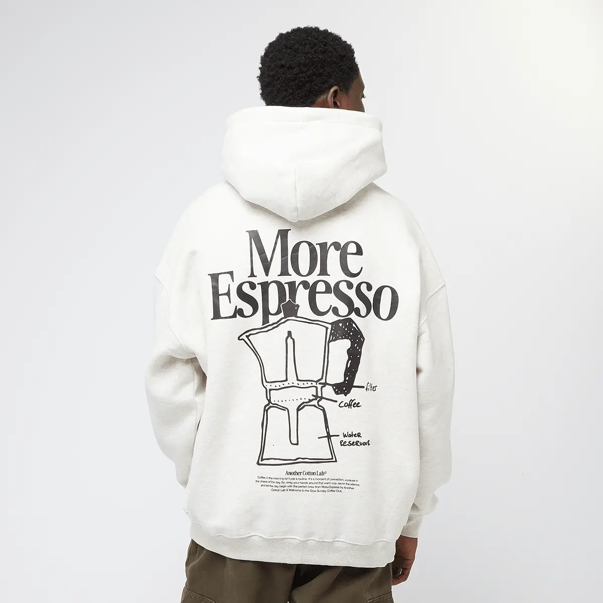 

Худи Another Cotton Lab More Espresso Oversized, серый