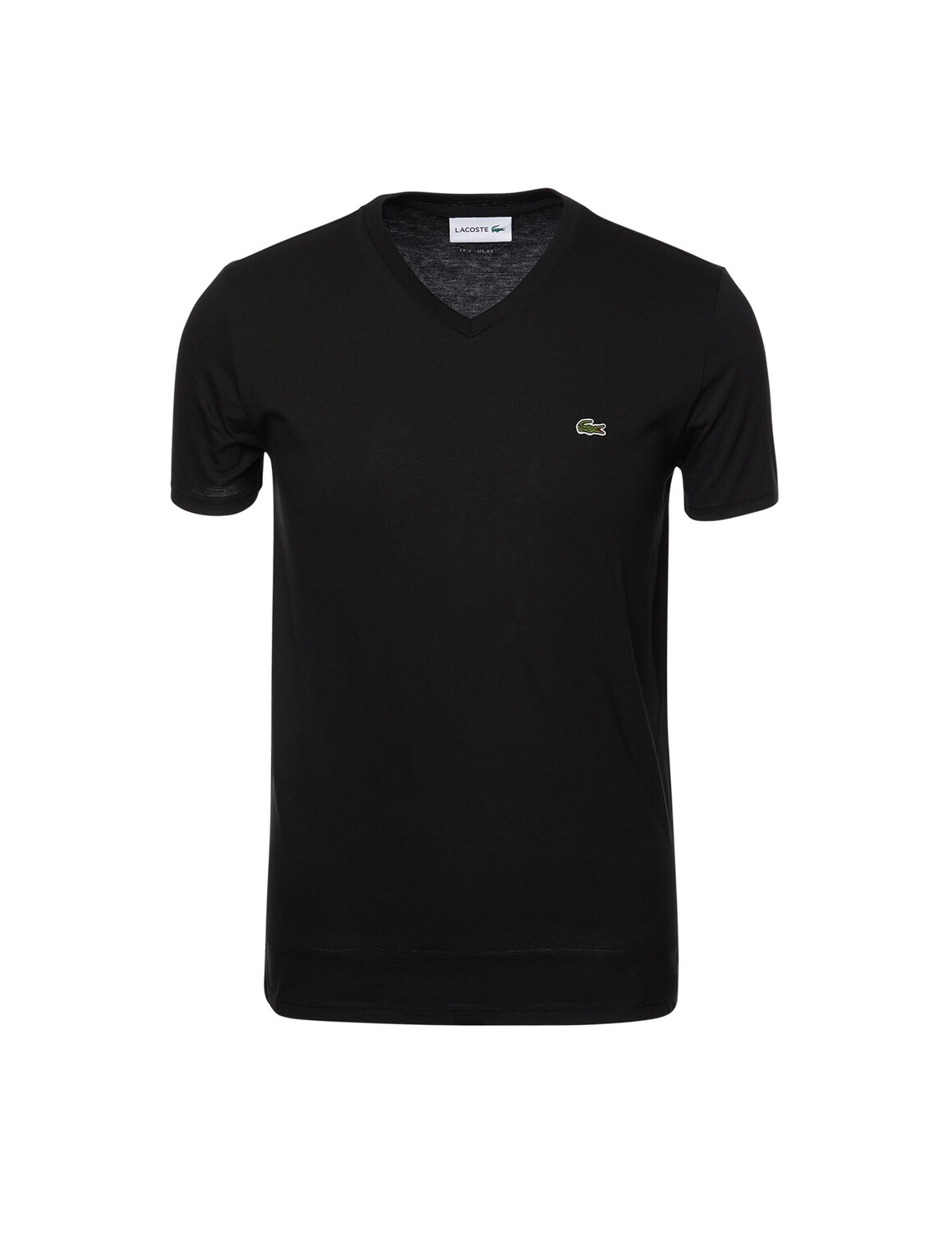 Футболка Lacoste Nero, классический крой, 100% хлопок — фото 4