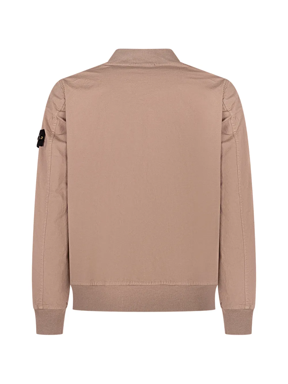 Бомбер с нашивкой-логотипом Stone Island Junior, бежевый — фото 2