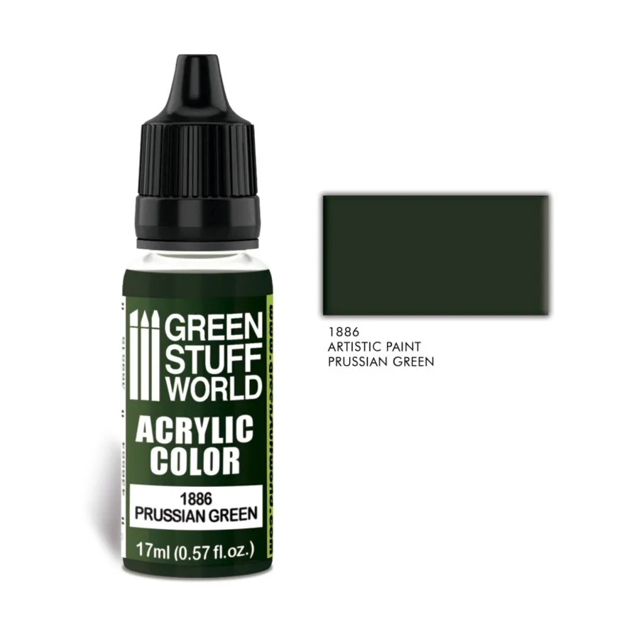 

прусский зеленый, Paint - Acrylic Color Paint - 17ml (Green Stuff World)