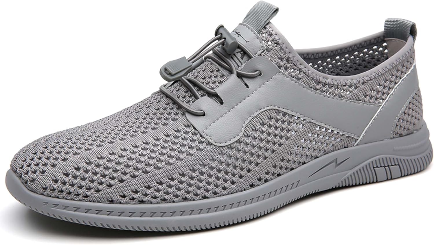 

Мужские спортивные повседневные кроссовки из сетки, с вырезами, модные повседневные ходовые кроссовки, удобные, противоскользящие, для активного отдыха на улице Generic, серый