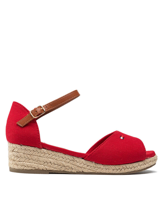 

Эспадрильи Tommy Hilfiger Rope Wedge Sandal T3A7-32185-0048 S, красный