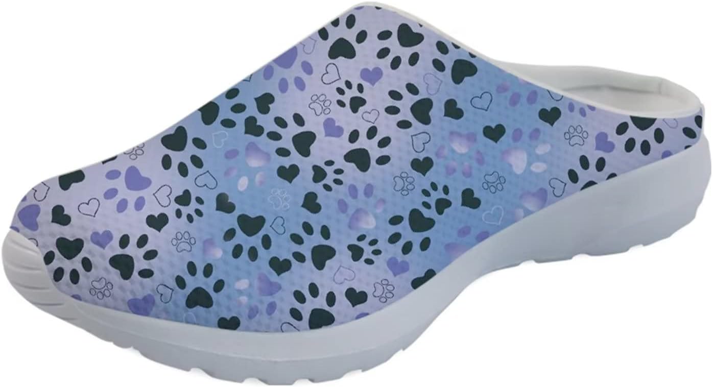 

Женские слипоны-мюли Forchrinse Black Bat Cobweb, мужские садовые сабо, сетчатые прогулочные туфли для повседневной носки, работы и спортзала, фиолетовый