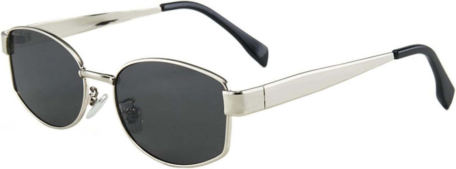 

Солнцезащитные очки Willochra Trendy Square Metal frame для женщин и мужчин, ретро-очки с многоугольными линзами, роскошные классические черные очки с защитой от УФ-излучения UV400, C2