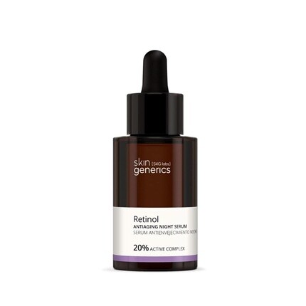 

SKIN GENERICS Антивозрастная сыворотка с ретинолом и витамином С, 30 мл — без парабенов, 100% веганская Skin Generics Skg Labs