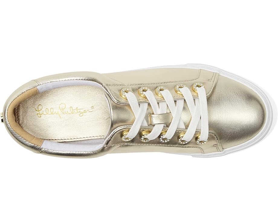 Кроссовки Lilly Pulitzer Lux Hallie Sneaker, цвет Gold Metallic — фото 2