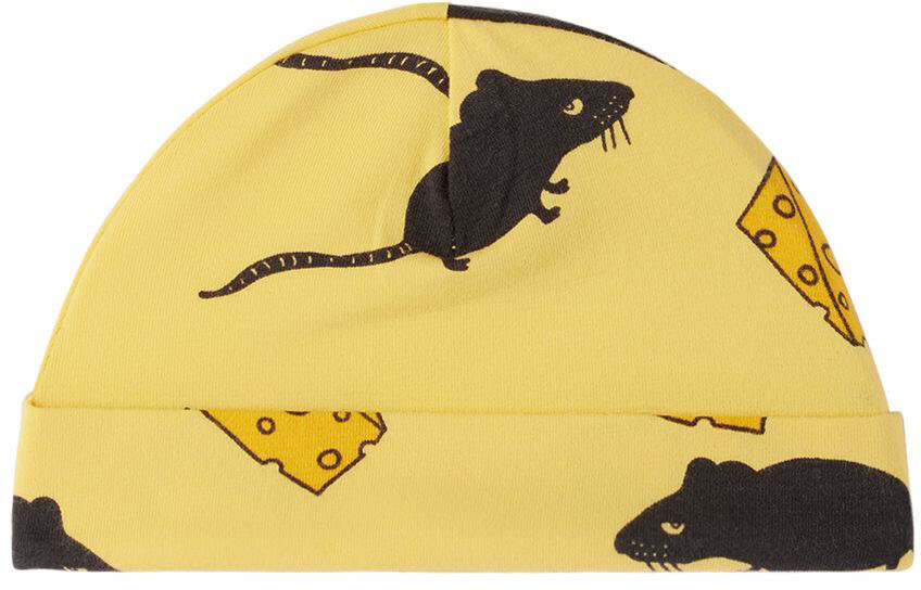 

Шапочка Baby Yellow Mouse Желтая шапочка Mini Rodini
