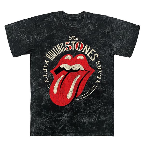 

Футболка с принтом Men's Rolling Stones 50th Anniversary Mineral Wash Licensed Character