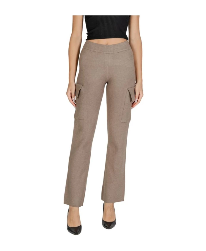 

Женские брюки из вискозной смеси, сшитые на заказ. Vila, бежевый