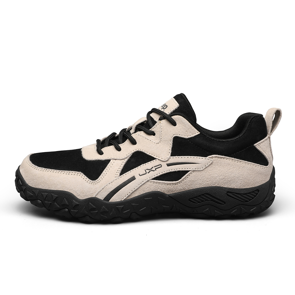 

Мужские низкие уличные кроссовки с амортизацией, износостойкие и легкие, увеличивающие рост Jeep, бежевый черный
