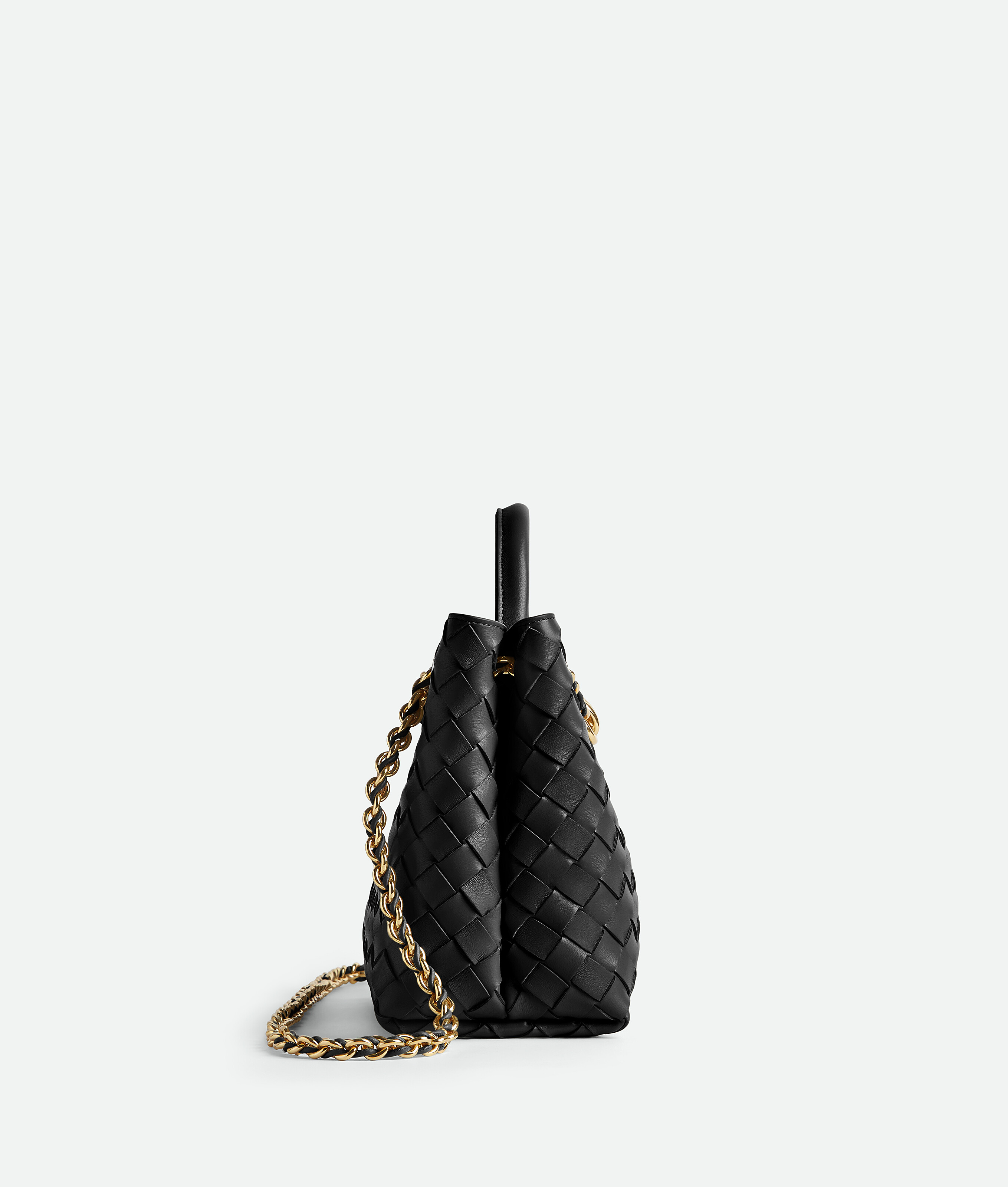Small andiamo chain BOTTEGA VENETA, черный — фото 4