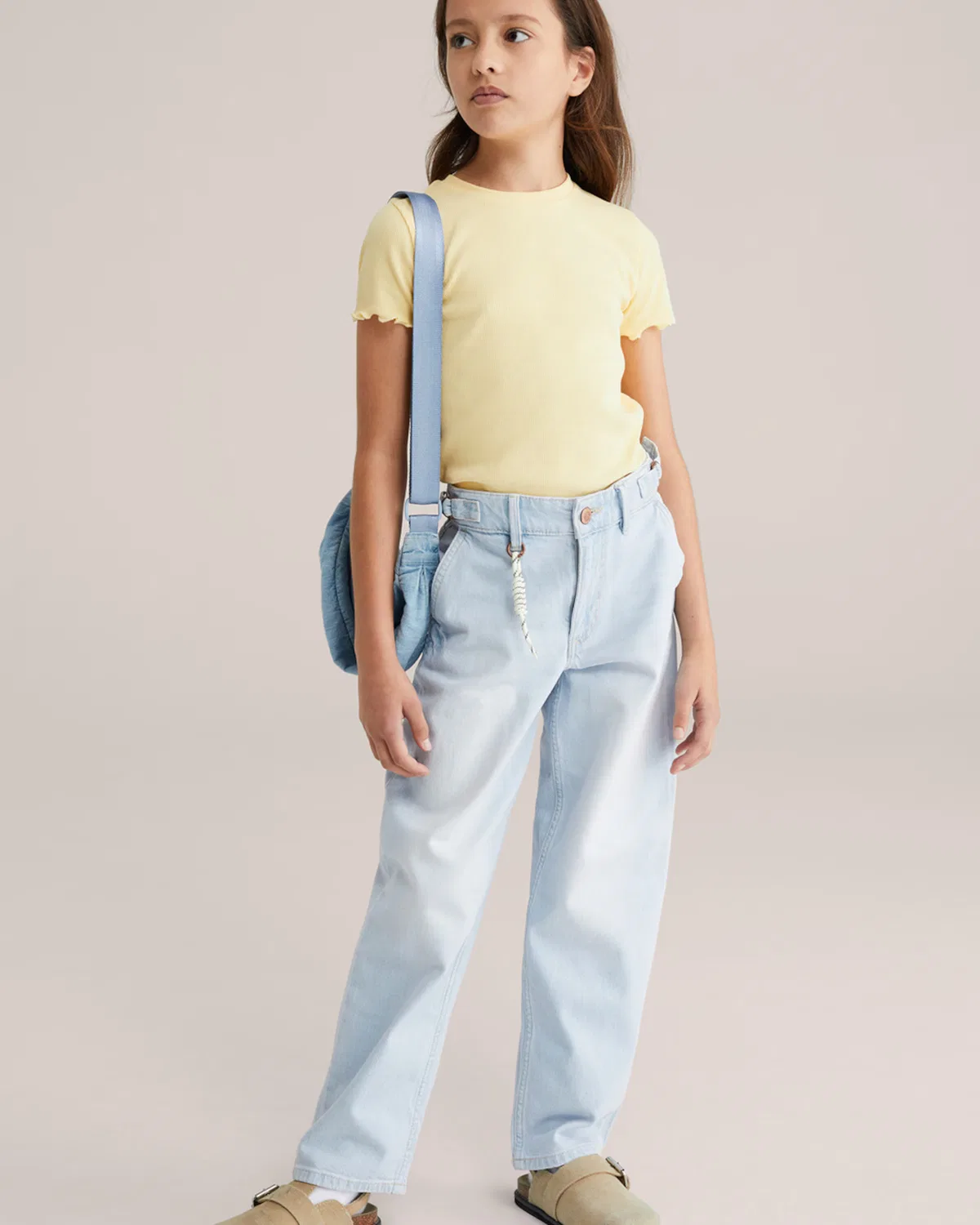 Футболка We Fashion, Light Yellow — фото 4