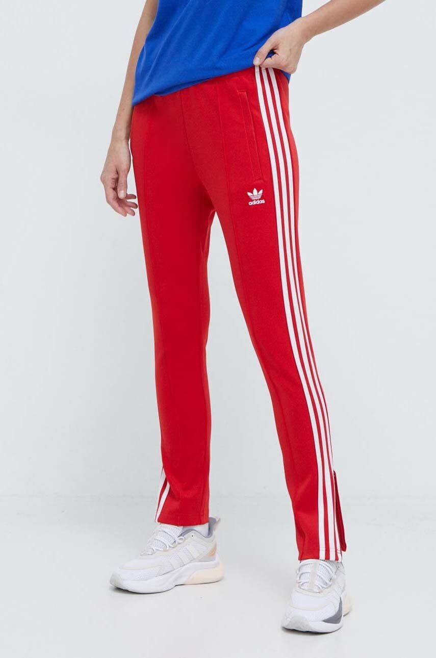 Джоггеры adidas Originals SST Classic TP, красный — фото 2