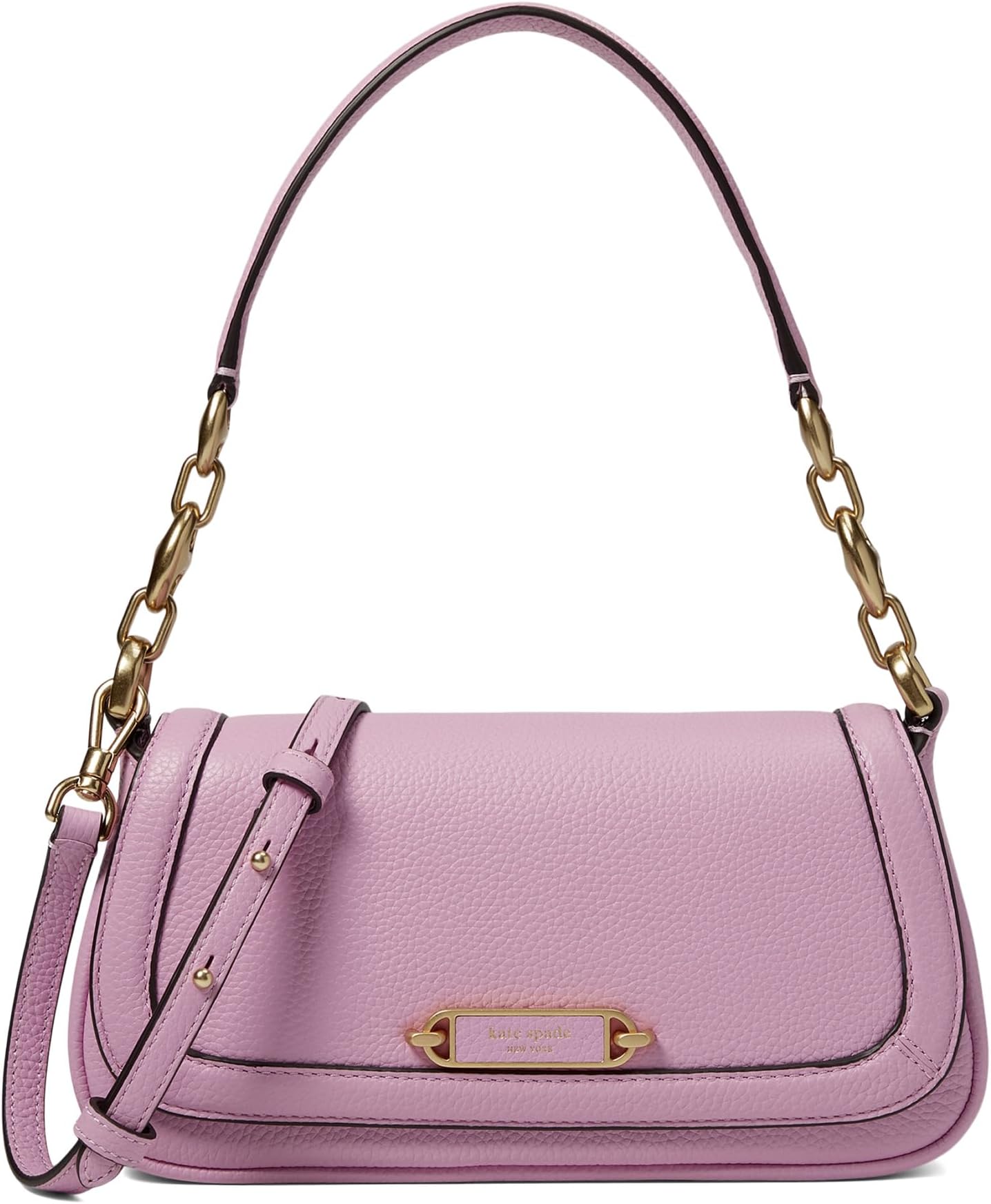 

Сумка через плечо Kate Spade New York Gramercy Pebbled Leather Small Flap Shoulder Bag, цвет Berry Cream