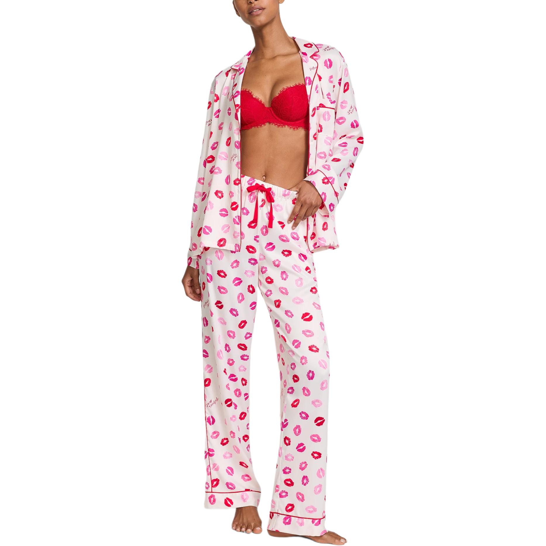 Пижамный комплект Valentine's Day Collection для женщин Victoria's Secret, розовый — фото 3