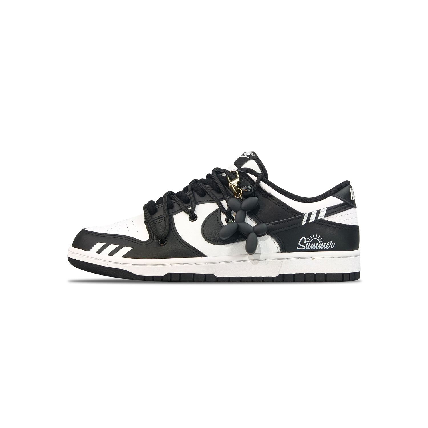 

Кроссовки Nike Dunk Skateboard Shoes Men Low-Top Black White, черный
