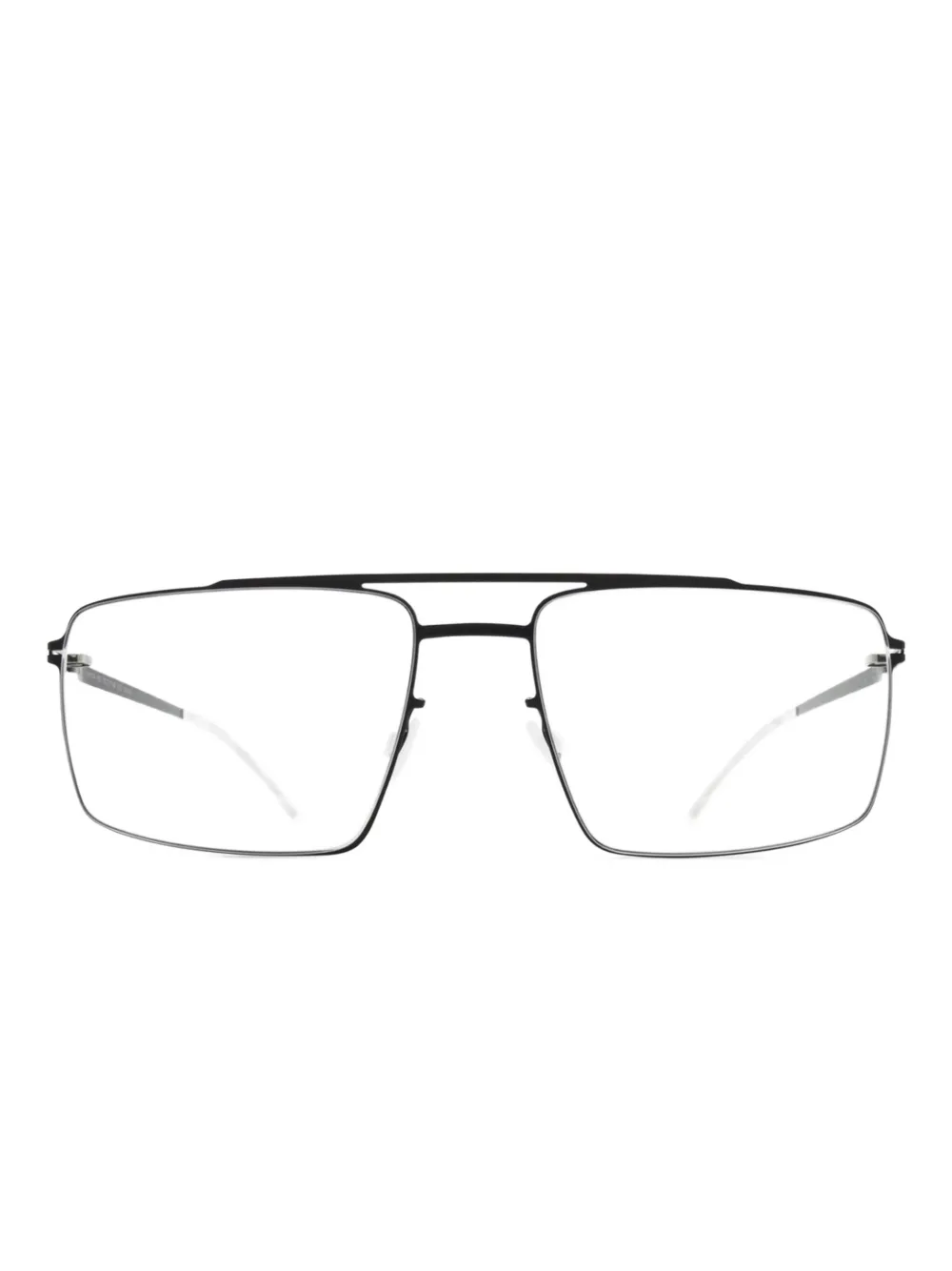 

Очки в прямоугольной оправе с двойной перемычкой Mykita, черный