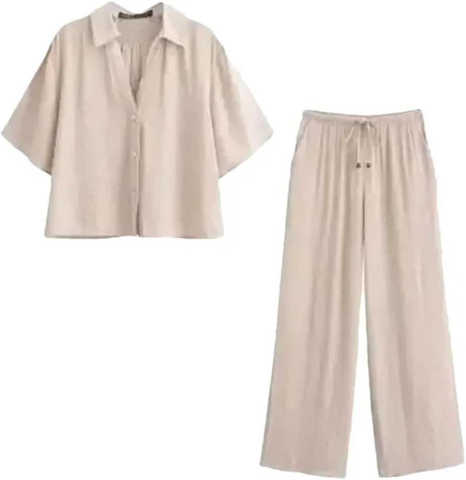 Женский спортивный костюм из 2 предметов, Beige