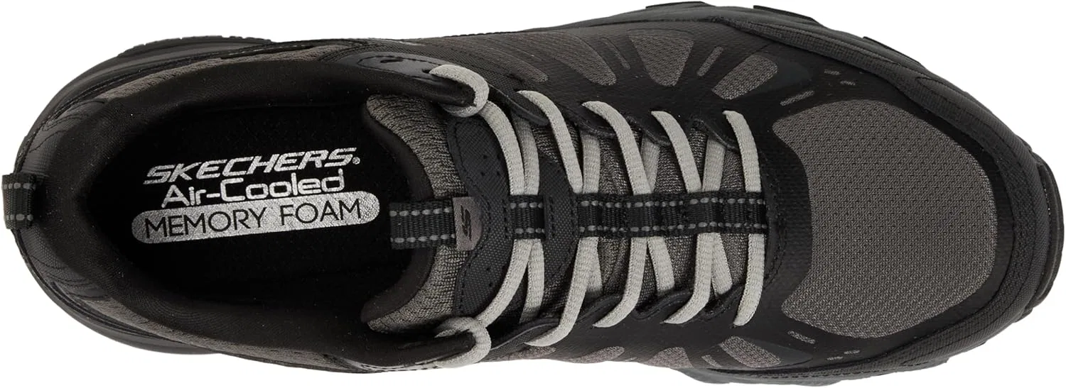 Мужские кроссовки Skechers Max Protect Sherwood Ridge, Black Leather Synthetic Charcoal Trim — фото 3