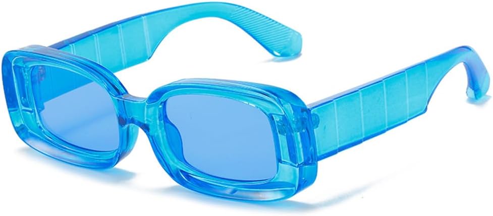 

Солнцезащитные очки прямоугольной формы для женщин и мужчин, с поликарбонатными линзами, в винтажном стиле, для пляжной вечеринки, с защитой от УФ-излучения UV400 HCPIHF, C3