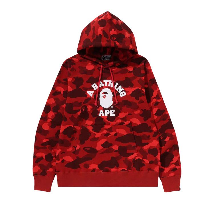 

Худи BAPE Color Camo College Pullover Hoodie, Red