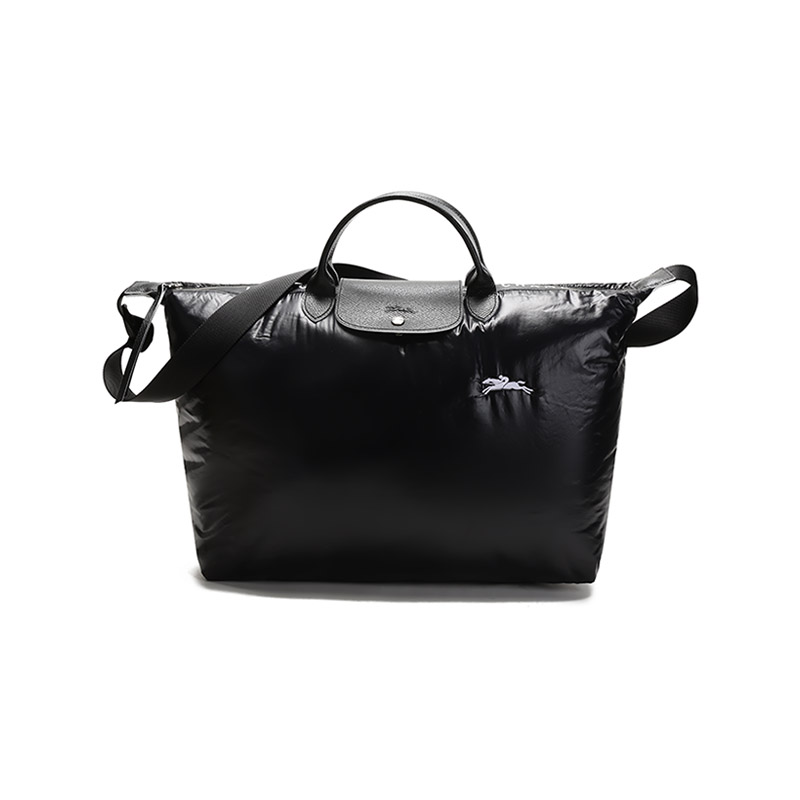 

Le Pliage Canvas Travel Bag Tubas Мужская черная LONGCHAMP