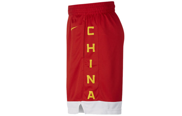 Шорты china team alphabet logo contrasting colors sports basketball shorts red Nike, красный — фото 2