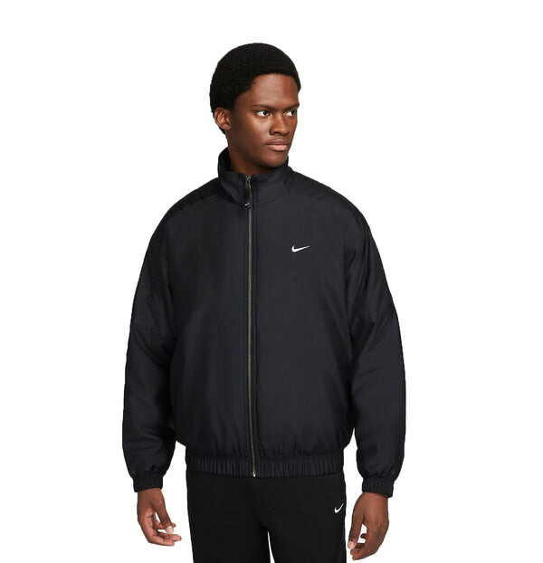 

Куртка Nike Lab Solo Swoosh Satin Bomber Jacket 'Black Kumquat', черный