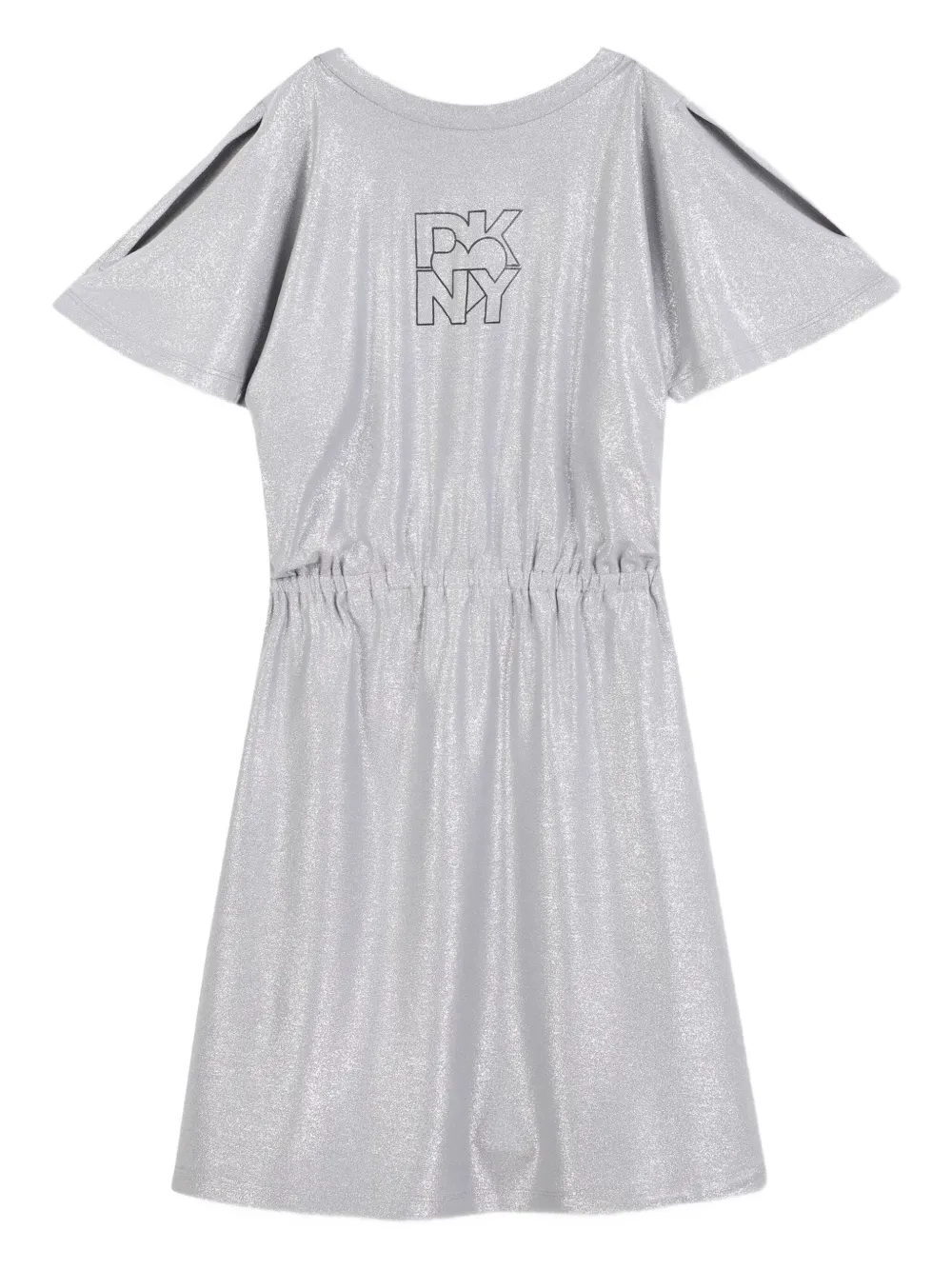 

Платье с блестками Dkny Kids, серый
