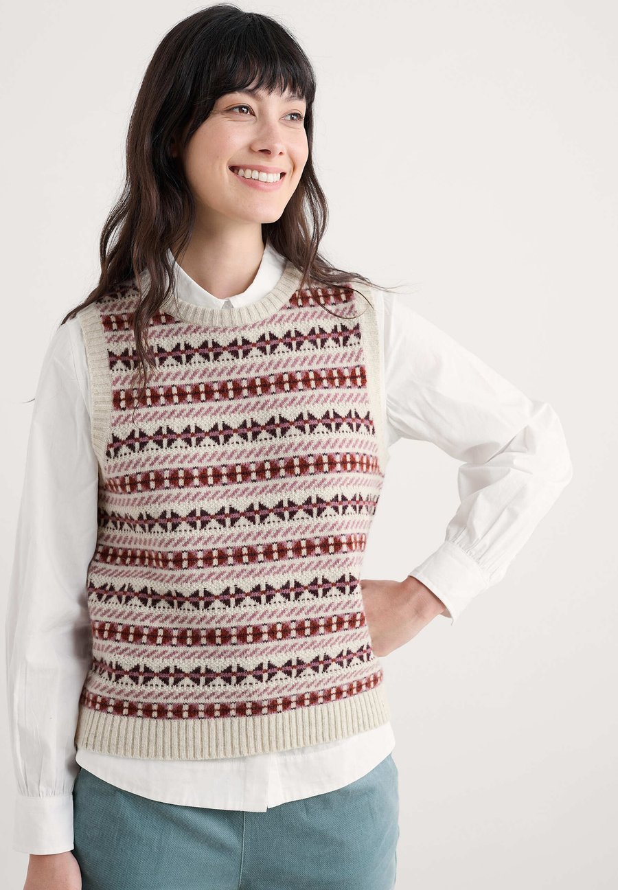 

Джемпер Seasalt Cornwall LEMON PORCH, Purple - Minvor Aran Dark Hellebore/Purple