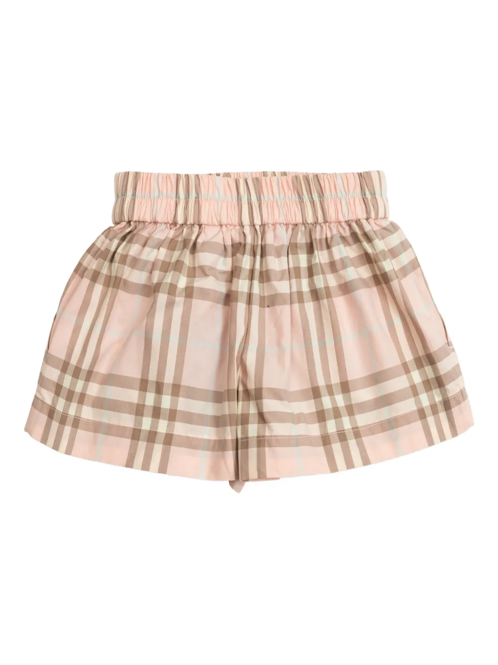 Шорты в клетку BURBERRY KIDS, розовый — фото 2