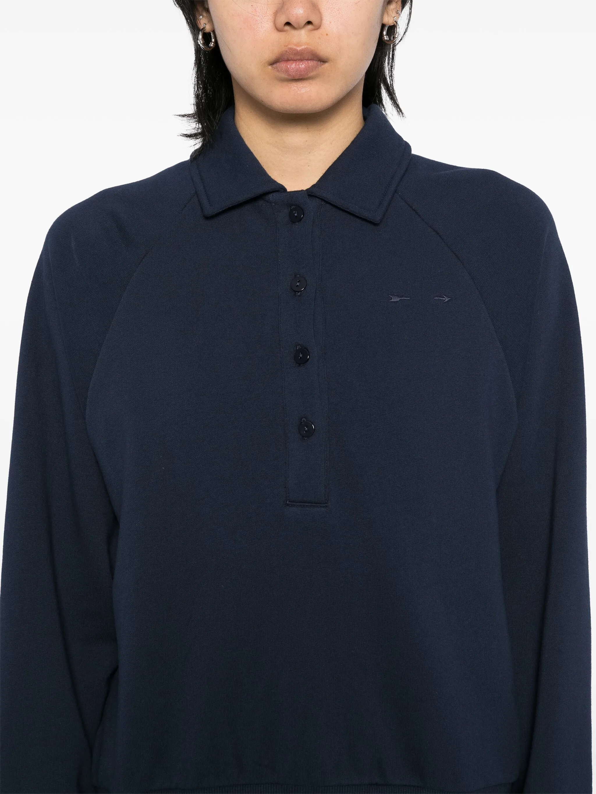 

Толстовка Elle с воротником поло The Upside, синий