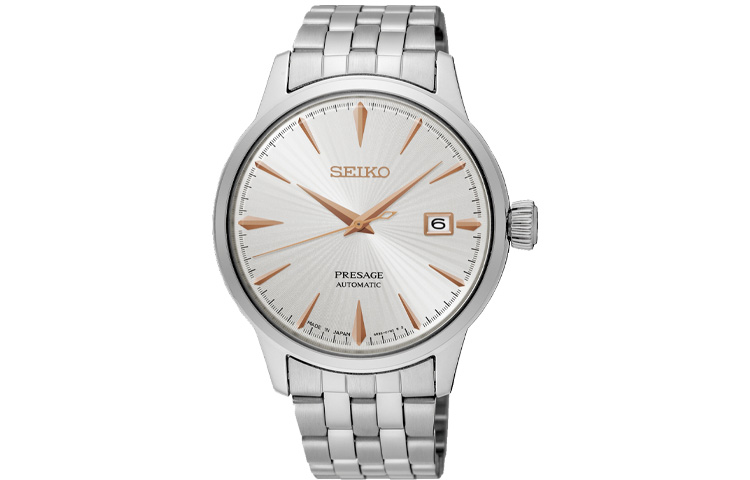 

SEIKO Presage Series механические часы для мужчин, серебристый циферблат