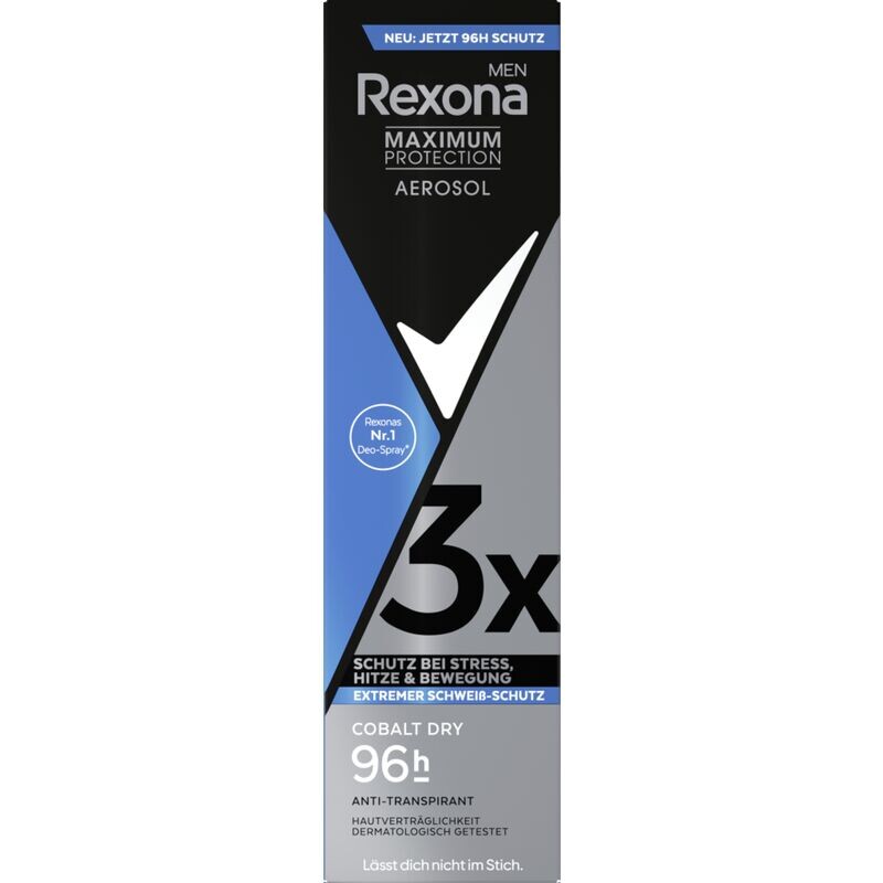 

Дезодорант-спрей-антиперспирант «Максимальная защита» Cobalt Dry Rexona, 150 ml