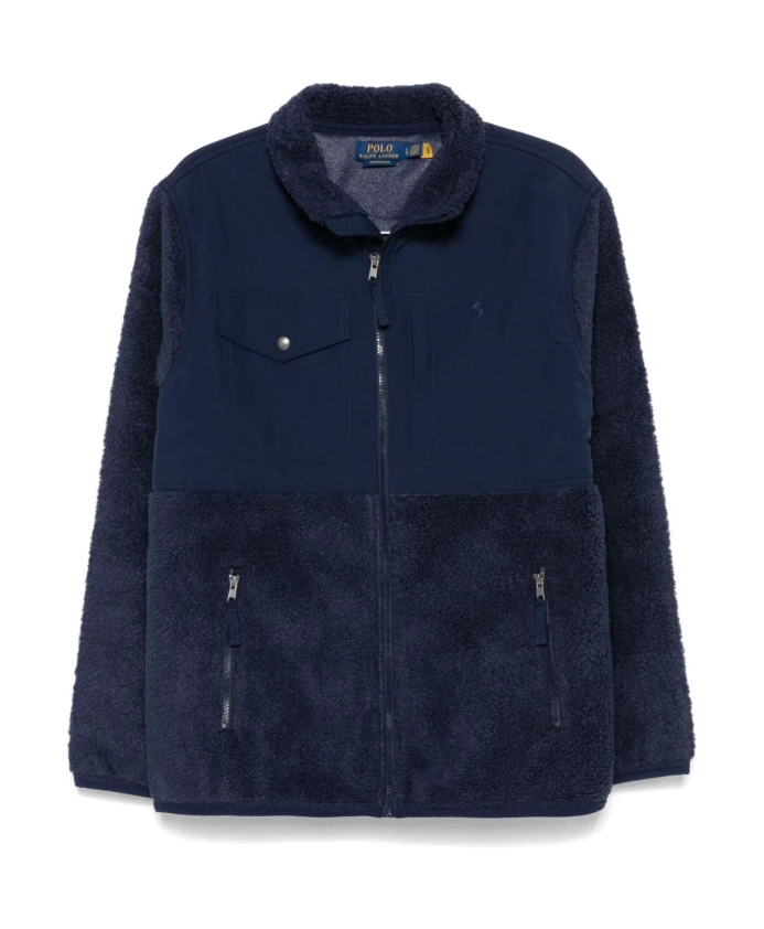 

Куртка на молнии и эластичных манжетах. Polo Ralph Lauren, синий