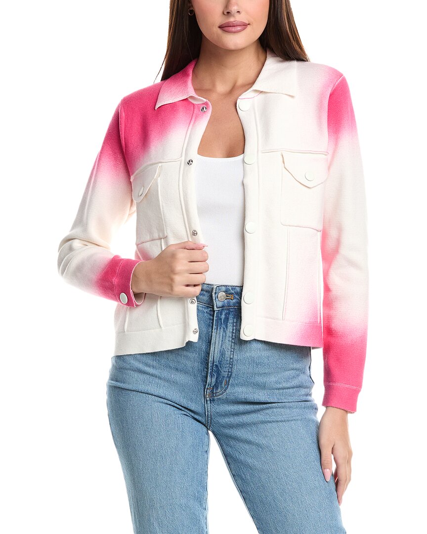 

Куртка WISPR Shadow Print Silk-Blend, розовый